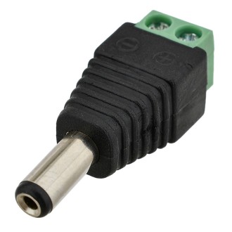 5.5x2.1mm DC Power Connector Jack/Plug Adapter