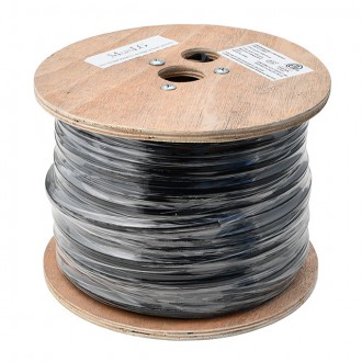16AWG 2-Conductor 16/2 Black Stranded Copper Low-Voltage Direct Burial Landscape Lighting Wire