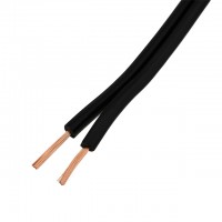 16AWG 2-Conductor 16/2 Black Stranded Copper Low-Voltage Direct Burial Landscape Lighting Wire