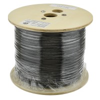 14AWG 2-Conductor 14/2 Black Stranded Copper Low-Voltage Direct Burial Landscape Lighting Wire 500-ft
