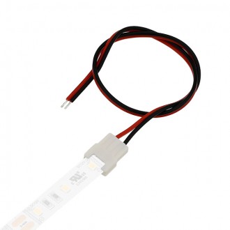 QC03 Single-Ended 2-Conductor LED Strip-to-Wire Quick Connector Pigtail