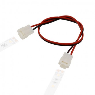 QC03 Double-Ended 2-Conductor LED Strip-to-Strip Quick Connector Flexible Jumper Cable