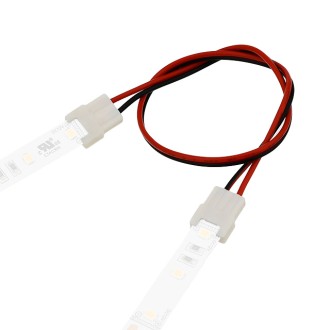 QC03 Double-Ended 2-Conductor LED Strip-to-Strip Quick Connector Flexible Jumper Cable