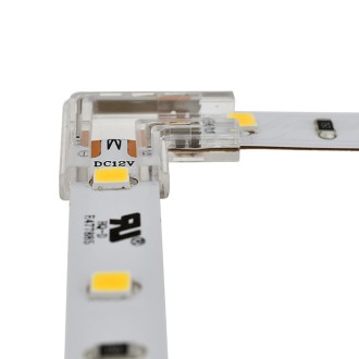 QC04 Permanent 2-Conductor LED Strip-to-Strip 90º Corner Quick Connector