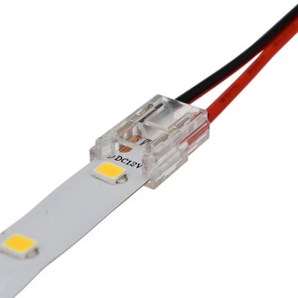 QC04 Permanent Double-Ended 2-Conductor LED Strip-to-Strip Quick Connector Flexible Jumper Cable