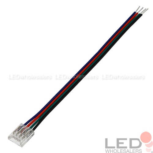 Sonew 20pcs 4 fils de connecteur de câble à broche pour bandes lumineuses à  LED RVB 5050/3528/3014 longueur de 10cm, connecteur de câble, câble de  connecteur de câble à 4 broches 