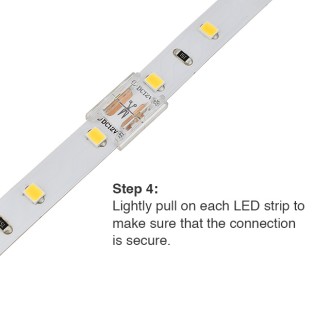 QC04 Permanent 2-Conductor LED Strip-to-Strip Coupler Quick Connector