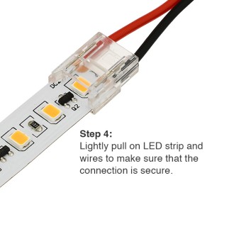 QC04 Permanent 2-Conductor LED Strip-to-Wire Quick Connector QC04 Permanent 2-Conductor LED Strip-to-Wire Quick Connector