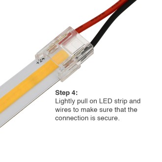 QC04 Permanent 2-Conductor LED Strip-to-Wire Quick Connector QC04 Permanent 2-Conductor LED Strip-to-Wire Quick Connector