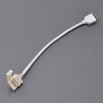 RGB LED Flexible Light Strip to Male 4-Pin +BRG Connector