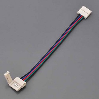  3-in 4-Conductor RGB LED Strip Quick Connector-to-Quick Connector