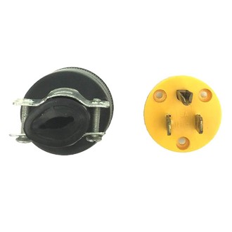 Heavy Duty 3-Prong 125V 15A 3-Wire Replacement Male Electrical Plug