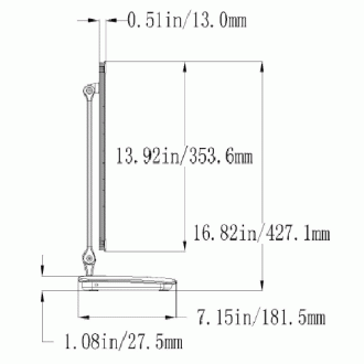 3-Level Dimmable Touch Switch Folding LED Desk Lamp 6-Watt