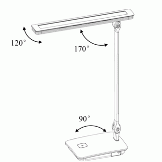 3-Level Dimmable Touch Switch Folding LED Desk Lamp 6-Watt