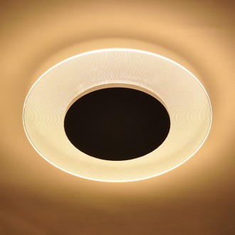 12W 11" Round Stylish Dimmable Slim Up/Down Transparent Surface-Mount Ceiling/Wall LED Light Panel, ETL & Energy Star