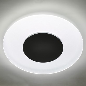 24W 16.5" Round Stylish Dimmable Slim Up/Down Transparent Surface-Mount Ceiling/Wall LED Light Panel, ETL & Energy Star