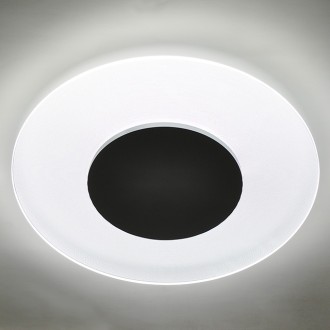 24W 16.5" Round Stylish Dimmable Slim Up/Down Transparent Surface-Mount Ceiling/Wall LED Light Panel, ETL & Energy Star