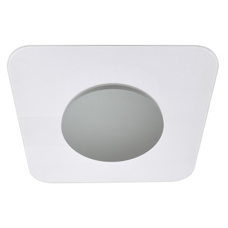 24W 13.8"x13.8" Stylish Dimmable Slim Up/Down Transparent Surface-Mount Ceiling/Wall LED Light Panel, ETL & Energy Star