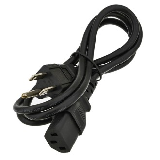 Replacement 18-AWG 3-Prong 4-Feet AC Power Cord NEMA 5-15P to IEC C13 Replacement 18-AWG 3-Prong 4-Feet AC Power Cord NEMA 5-15P to IEC C13