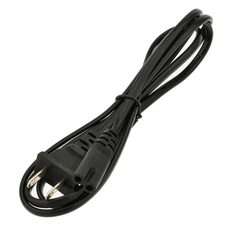 Replacement 18-AWG 2-Prong 5-Feet AC Power Cord NEMA 1-15P to IEC-320-C7 Replacement 18-AWG 2-Prong 5-Feet AC Power Cord NEMA 1-15P to IEC-320-C7