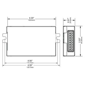 AFLEX 0-10V Dimmable 100-1400mA Constant-Current Electronic Compact Programmable LED Driver 60W 3-57V Class 2