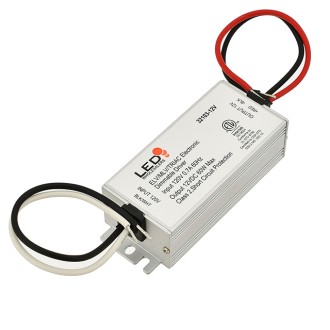 12V 60-Watt Constant Voltage ELV/MLV/TRIAC Dimmable Class 2 Electronic LED Driver with Integrated J-Box Option