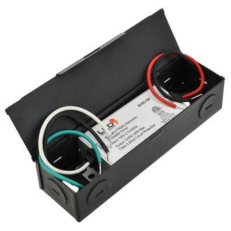 12V 60-Watt Constant Voltage ELV/MLV/TRIAC Dimmable Class 2 Electronic LED Driver with Integrated J-Box Option