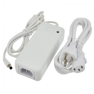 12V 4A 48W AC/DC Power Adapter with 5.5x2.1mm DC Plug, White