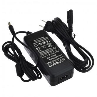 12V 4A 48W AC/DC Power Adapter with 5.5x2.1mm DC Plug, Black | BSG-60W1204000