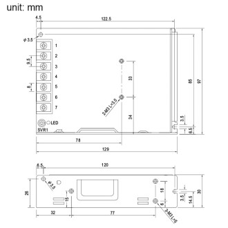 12V 100W Low Profile Constant Voltage Switching Power Supply