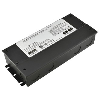 12V 60-Watt Constant Voltage Class 2 5-in-1 TRIAC & 0-10V Dimmable PWM Output Electronic LED Driver with Integrated J-Box