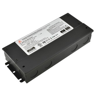 12V 60-Watt Constant Voltage Class 2 5-in-1 TRIAC & 0-10V Dimmable PWM Output Electronic LED Driver with Integrated J-Box