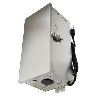 300-Watt Low Voltage Multi-Tap (12V/13V/14V/15V) Stainless Steel Landscape Lighting Transformer