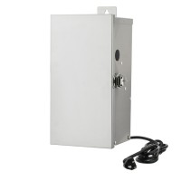 150-Watt Low Voltage Multi-Tap (12V/13V/14V/15V) Stainless Steel Landscape Lighting Transformer