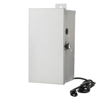 150-Watt Low Voltage Multi-Tap (12V/13V/14V/15V) Stainless Steel Landscape Lighting Transformer