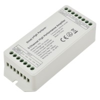 5-Channel High-Performance Data Signal Repeater Amplifier for RGB/RGBW/RGB-CCT LED Ribbon Strip Lights and Modules 12-24V