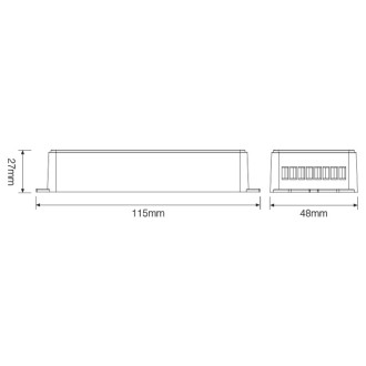 5-Channel High-Performance Data Signal Repeater Amplifier for RGB/RGBW/RGB-CCT LED Ribbon Strip Lights and Modules 12-24V