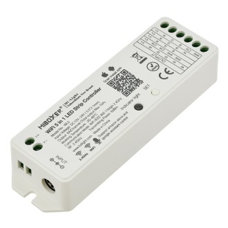 CC02 RF 5-Channel Smart Wi-Fi RF Receiver or Remote for Single-Color, CCT, RGB, RGBW, and RGB+CCT LED Strips