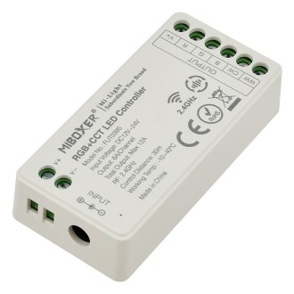 CC02 RF 5-Channel Smart Wi-Fi RF Receiver or Remote for Single-Color, CCT, RGB, RGBW, and RGB+CCT LED Strips