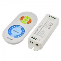 RF 433MHz 2-Channel Color Temperature Adjustable Controller with Remote for CCT LED Strips