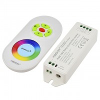 RF 433MHz 3-Channel Controller with Remote for Color-Changing RGB LED Strips and Modules