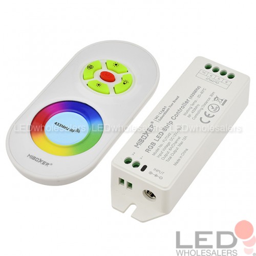 RF 433MHz 3-Channel Controller with Remote for Color-Changing RGB LED Strips  and Modules
