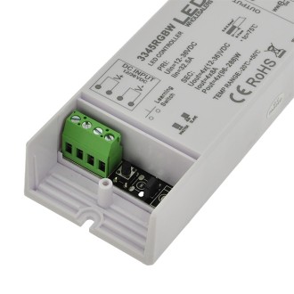 CC01 RF 4-Channel Receiver, Wall-Mount Controller, or Remote for Single Color, CCT, RGB, and RGBW LED Strips