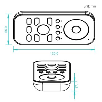 CC01 RF 4-Channel Receiver, Wall-Mount Controller, or Remote for Single Color, CCT, RGB, and RGBW LED Strips