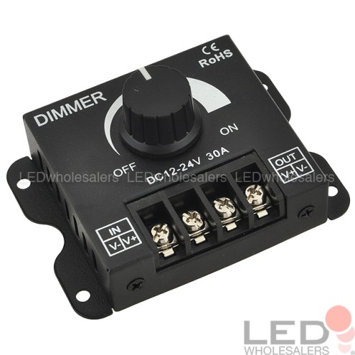 Heavy Duty Data Repeater for Single Color LED Strips and Modules, 5-24V 30A