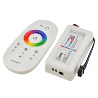 RF 2.4GHz 3-Channel Controller with Remote for Color-Changing RGB LED Strips and Modules