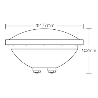 Low Voltage AC12V DC12~24V 27W RGB+CCT Smart PAR56 LED Swimming Pool Light with Stainless Steel Housing