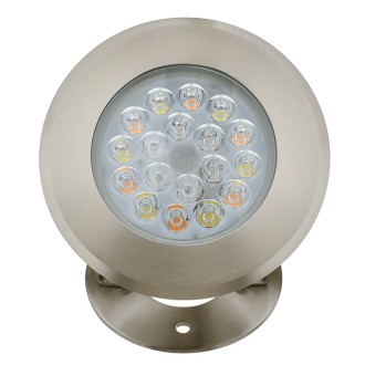 Low Voltage AC12V DC12~24V 9W RGB+CCT Smart LED Directional Underwater Spot Light with Stainless Steel Housing