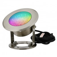 Low Voltage AC12V DC12~24V 9W RGB+CCT Smart LED Directional Underwater Spot Light with Stainless Steel Housing