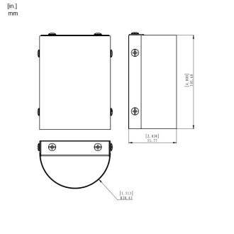 MarsLG BRS1 ETL-Listed 4" Solid Brass Low Voltage Landscape Wall-Mount Light in Finish and Free G4 LED Bulb